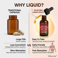AMOQUCT Glucora etiqueta con ingredientes para transparencia y confianza
