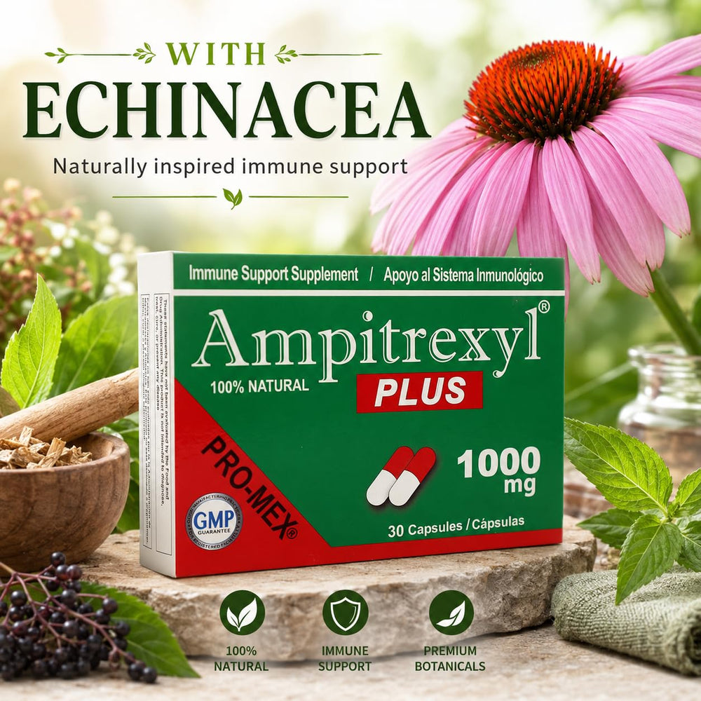 Etiqueta Ampitrexyl Plus con lista de ingredientes y tabla nutricional