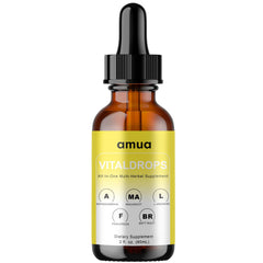 AMUA frasco frente del envase mostrando 60 ml y diseño claro