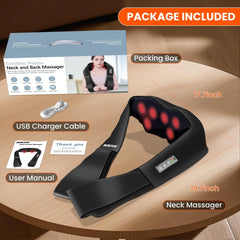AMZPONY masajeador guardado en maleta listo para viajes y recarga USB