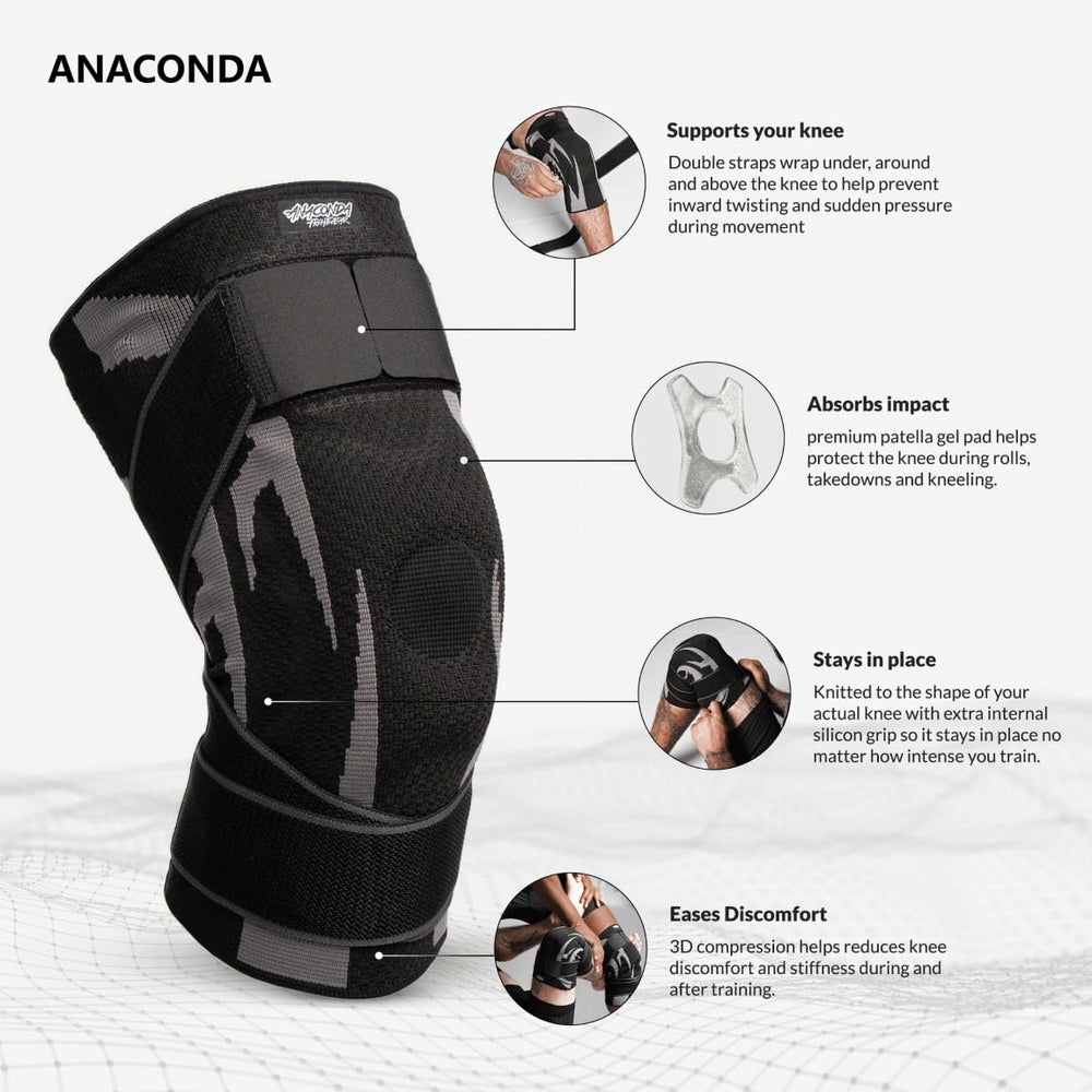 Comparación de talla M Anaconda junto a una regla para elegir el ajuste correcto fácilmente