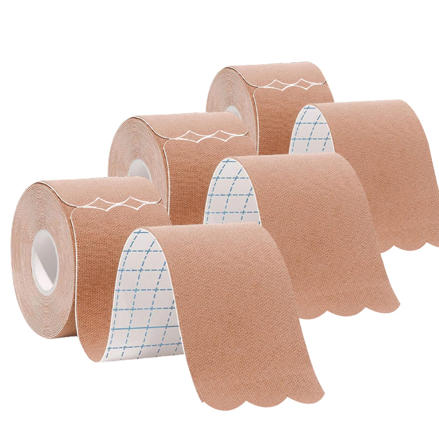 ANAMPION embalaje frontal con 3 rollos color piel y 60 tiras, ideal para deportistas