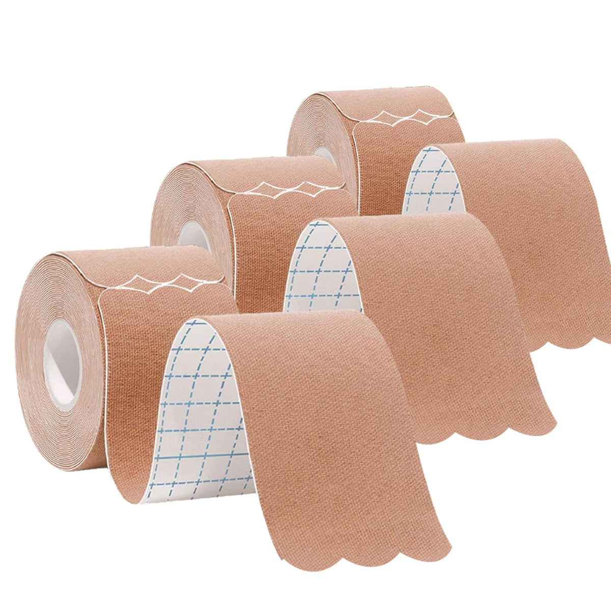 ANAMPION embalaje frontal con 3 rollos color piel y 60 tiras, ideal para deportistas