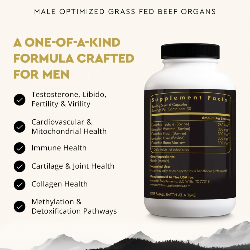 Ancestral Supplements polvo liofilizado de órganos para valorar pureza