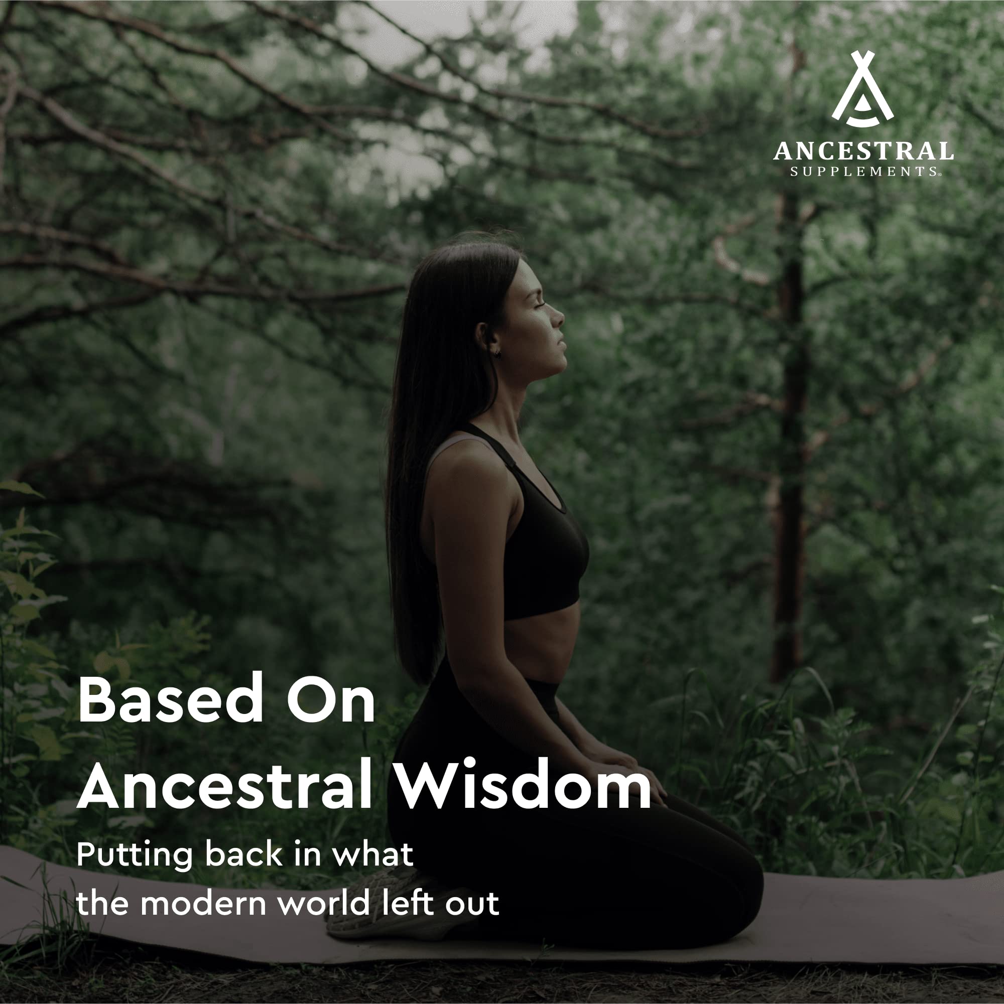 Ancestral Supplements producto en entorno saludable que inspira confianza