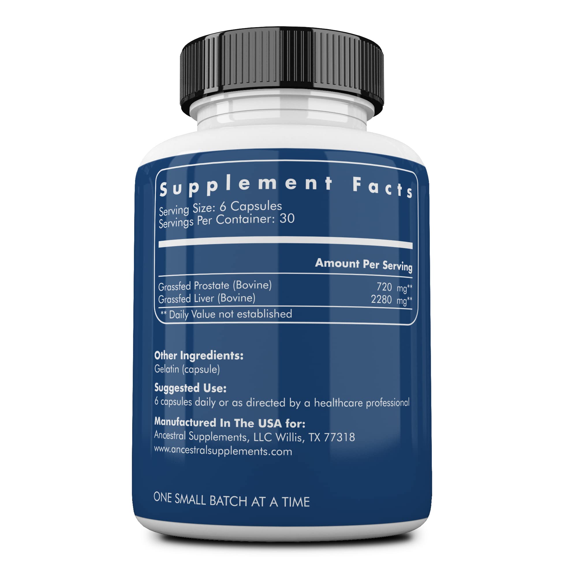 Ancestral Supplements cápsulas detalle de textura para fácil ingestión