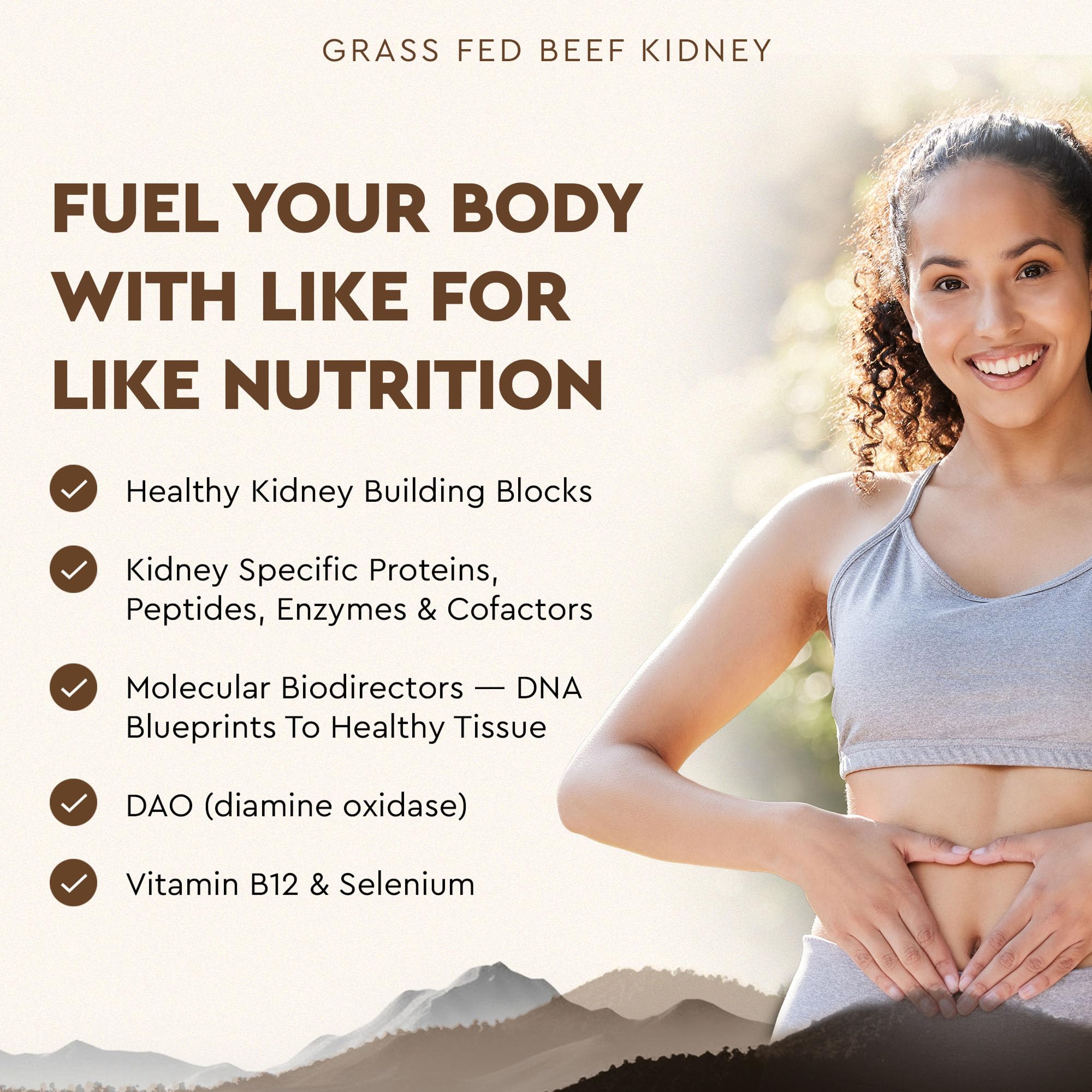 Ancestral Supplements cápsulas en mano para comparar escala y dosificación fácil