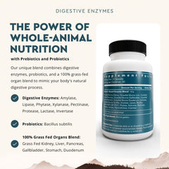 Ancestral Supplements cápsula abierta detalle de polvo activo y textura beneficiosa