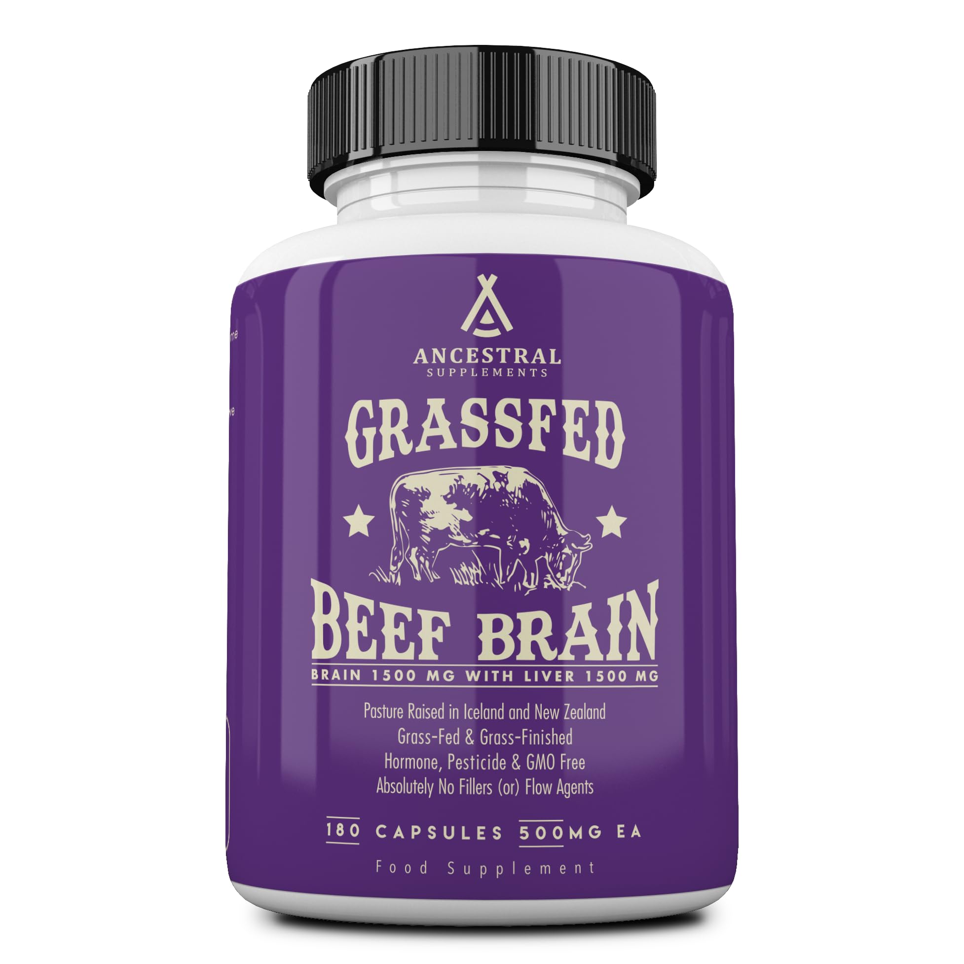 Ancestral Supplements envase frontal mostrando beneficios y aspecto profesional