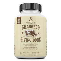 Ancestral Supplements envase frontal mostrando la etiqueta y beneficios