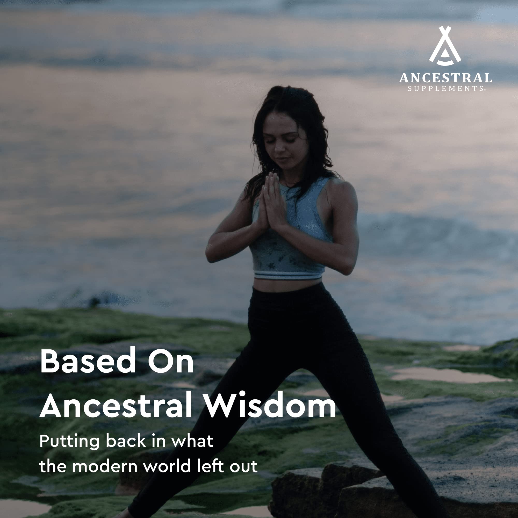 Ancestral Supplements en cocina sobre mesa transmite uso cotidiano y confianza