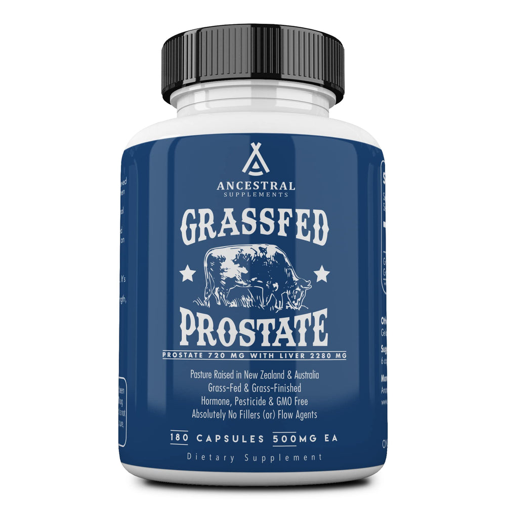 Ancestral Supplements frasco frontal mostrando etiqueta y beneficios