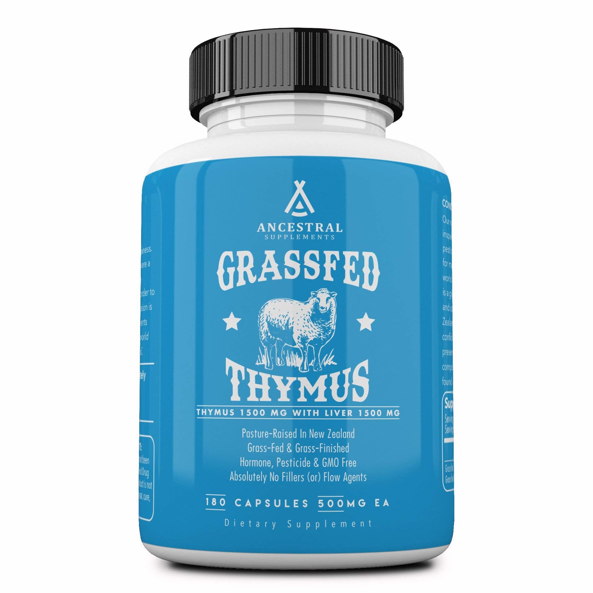 Ancestral Supplements frasco frontal mostrando el envase y conveniencia