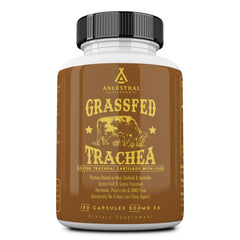 Ancestral Supplements bote frontal mostrando el envase y la marca, claridad del producto