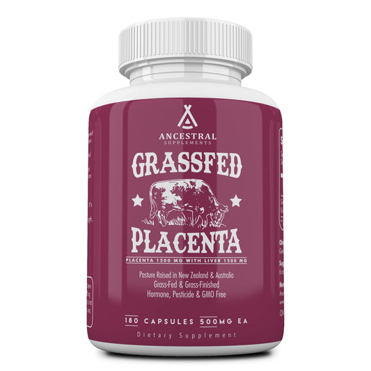 Ancestral Supplements paquete frontal mostrando etiqueta y beneficios visibles