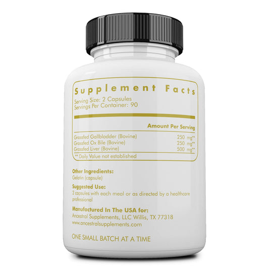 Ancestral Supplements polvo de órgano en primer plano mostrando pureza