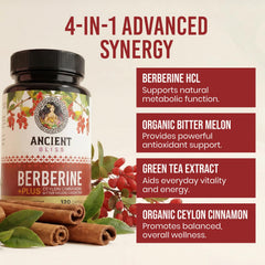 Ancient Bliss etiqueta nutricional primer plano con dosificación legible