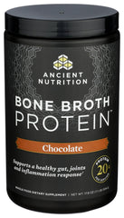 Ancient Nutrition batido chocolate servido, fuente cómoda de proteína