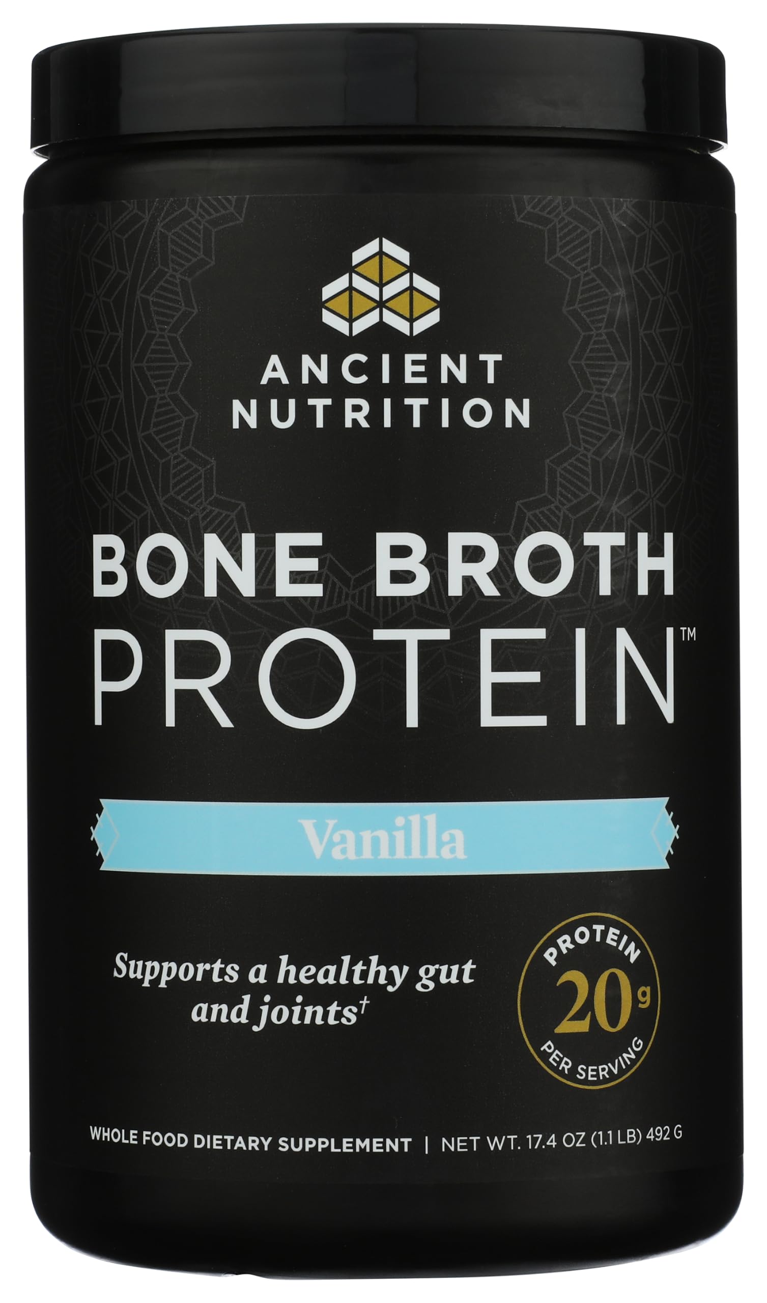 Ancient Nutrition batido de vainilla listo para beber con 20 g de proteína