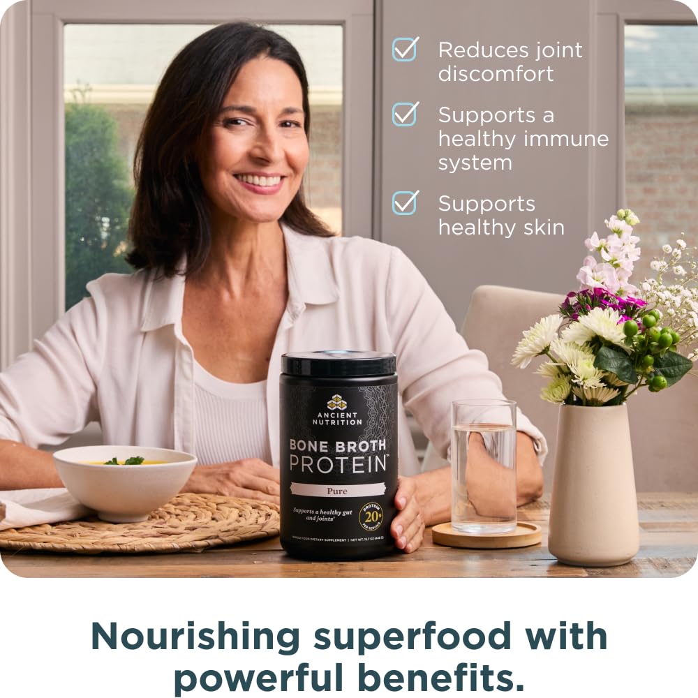 Ancient Nutrition porción servida y medida para control de macros