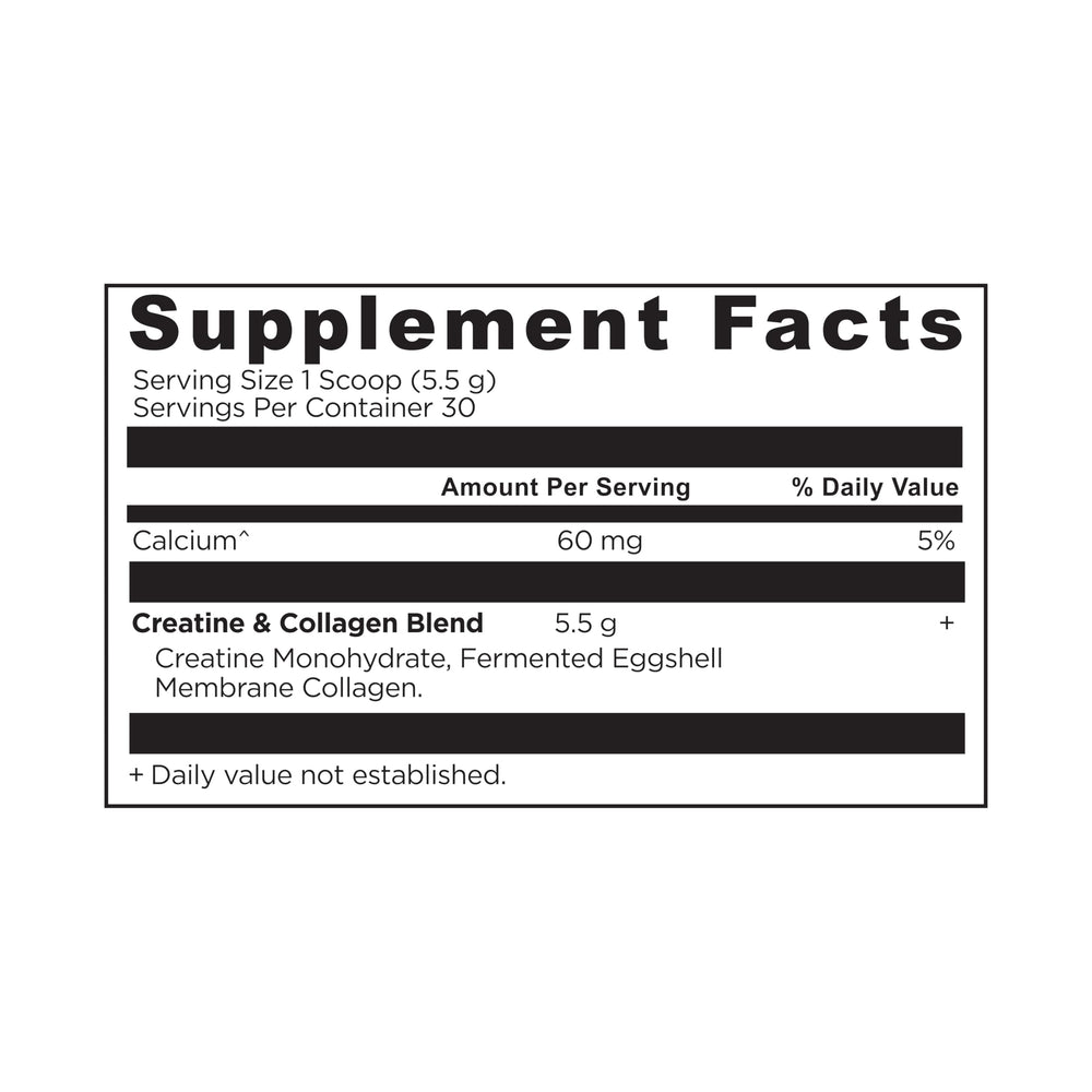 Ancient Nutrition cucharada con polvo que ilustra la dosificación fácil