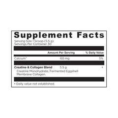 Ancient Nutrition cucharada con polvo que ilustra la dosificación fácil