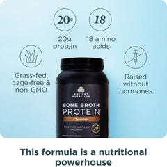 Ancient Nutrition cucharada de polvo lista para medir porción exacta