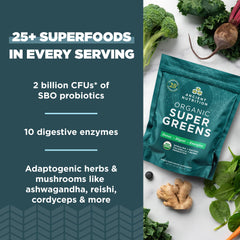 Ancient Nutrition cucharada con porción lista para añadir a batido