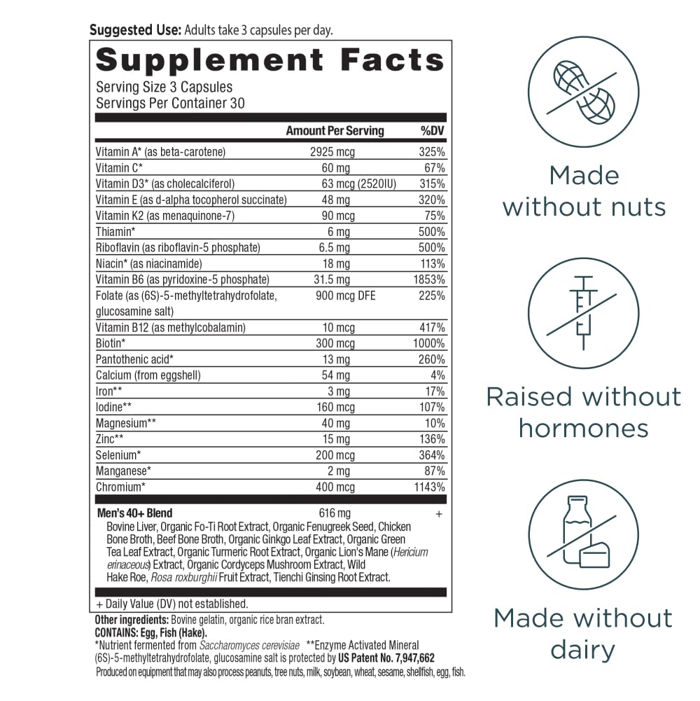 Ancient Nutrition etiqueta con lista de ingredientes, resalta transparencia y calidad