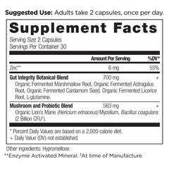 Ancient Nutrition etiqueta con ingredientes clave para confianza y transparencia