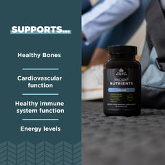 Ancient Nutrition etiqueta con lista de ingredientes clave y transparencia