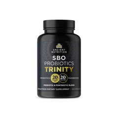 Ancient Nutrition frasco frontal mostrando el envase y beneficio digestivo
