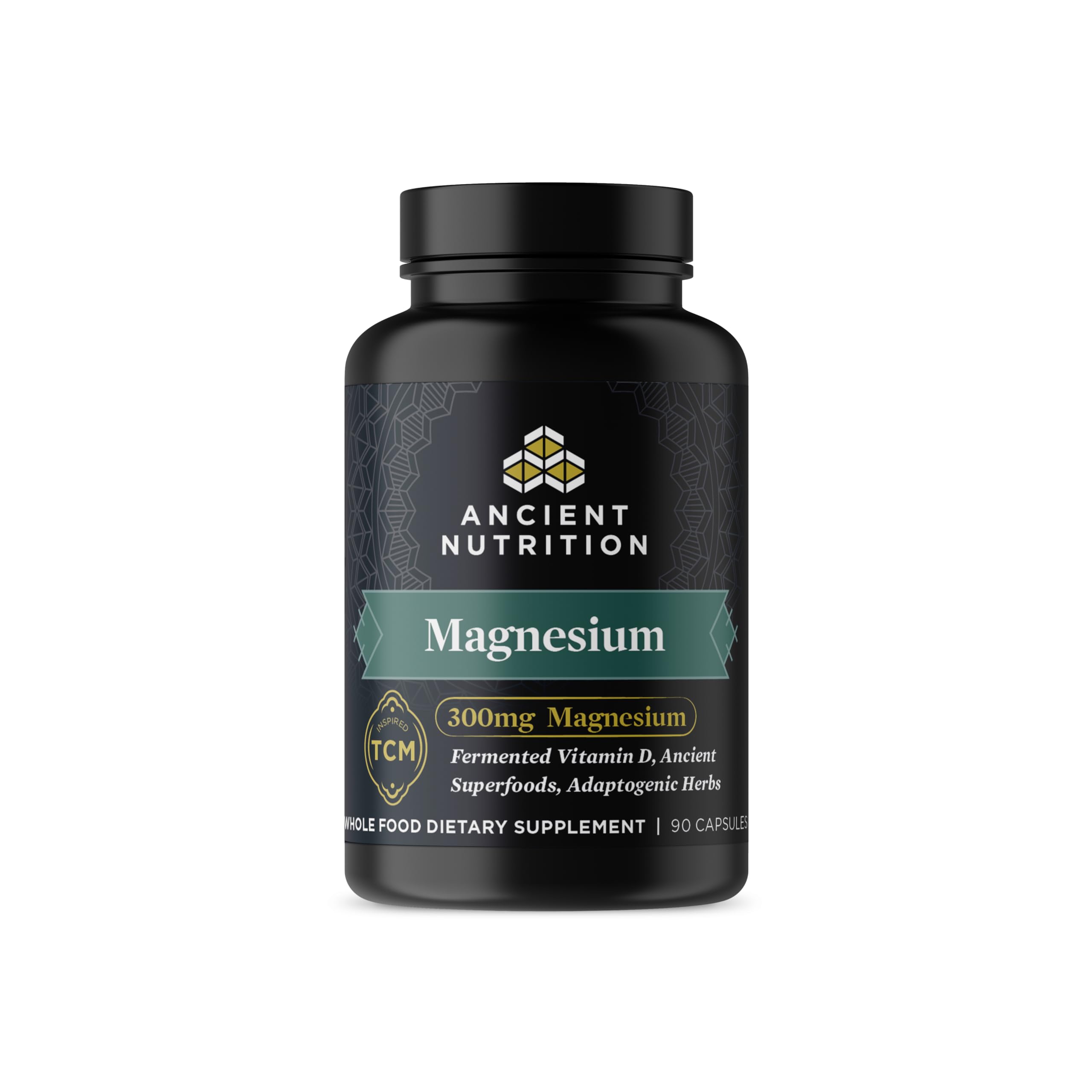 Ancient Nutrition frente del empaque mostrando la fórmula y beneficio de calma
