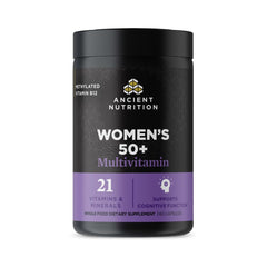 Ancient Nutrition frente del envase mostrando etiqueta clara y beneficios