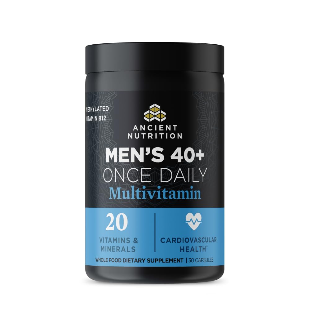 Ancient Nutrition envase frontal mostrando el producto y beneficios visibles