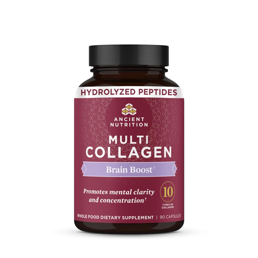 Ancient Nutrition frontal del empaque mostrando beneficio estructural