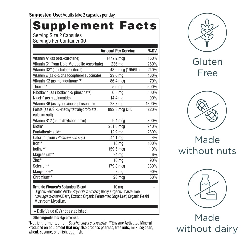 Ancient Nutrition ingredientes fermentados amla y salvia mostrando origen natural