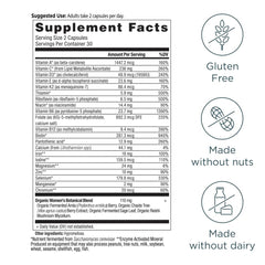 Ancient Nutrition ingredientes fermentados amla y salvia mostrando origen natural