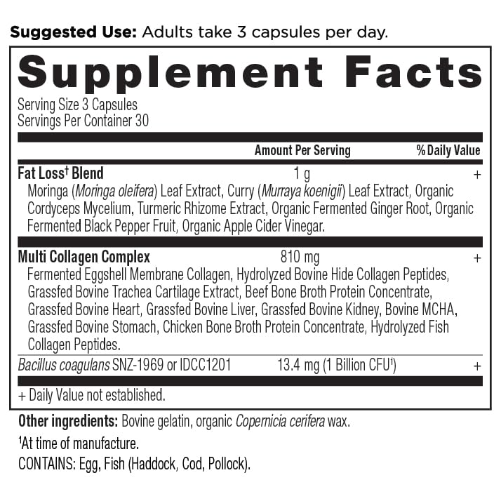 Ancient Nutrition primeros planos de ingredientes botánicos y colágeno