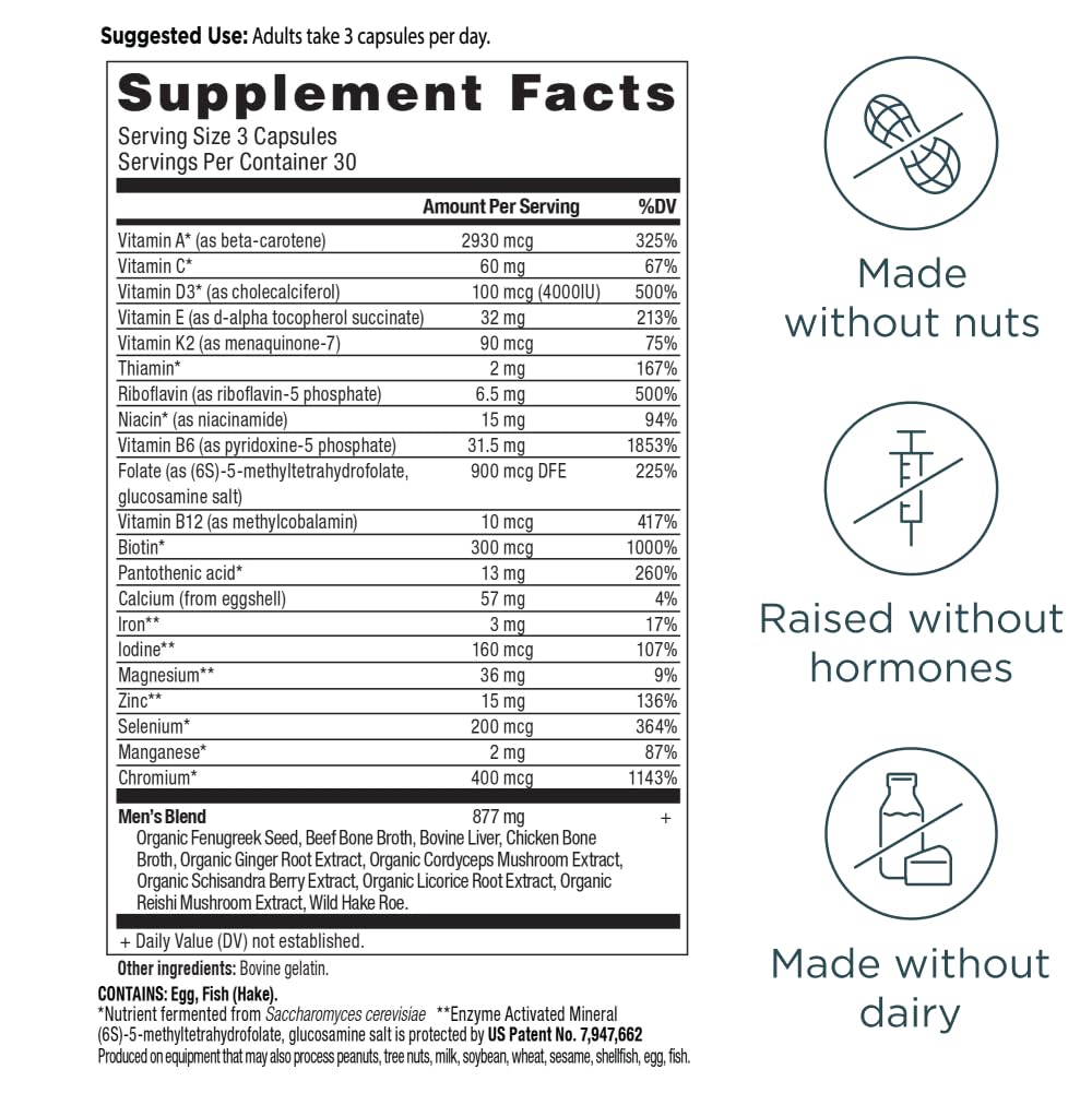 Ancient Nutrition etiqueta con lista de ingredientes completa y transparente