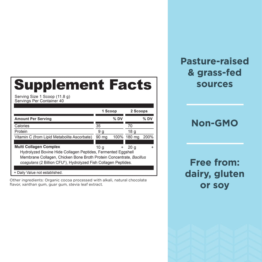 Ancient Nutrition textura del polvo fina para mezcla rápida y absorción eficiente