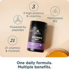Ancient Nutrition producto en mano para comparar escala y porción diaria