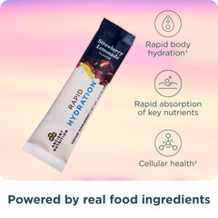 Ancient Nutrition sobre en mano listo para mezclar, opción práctica y portable