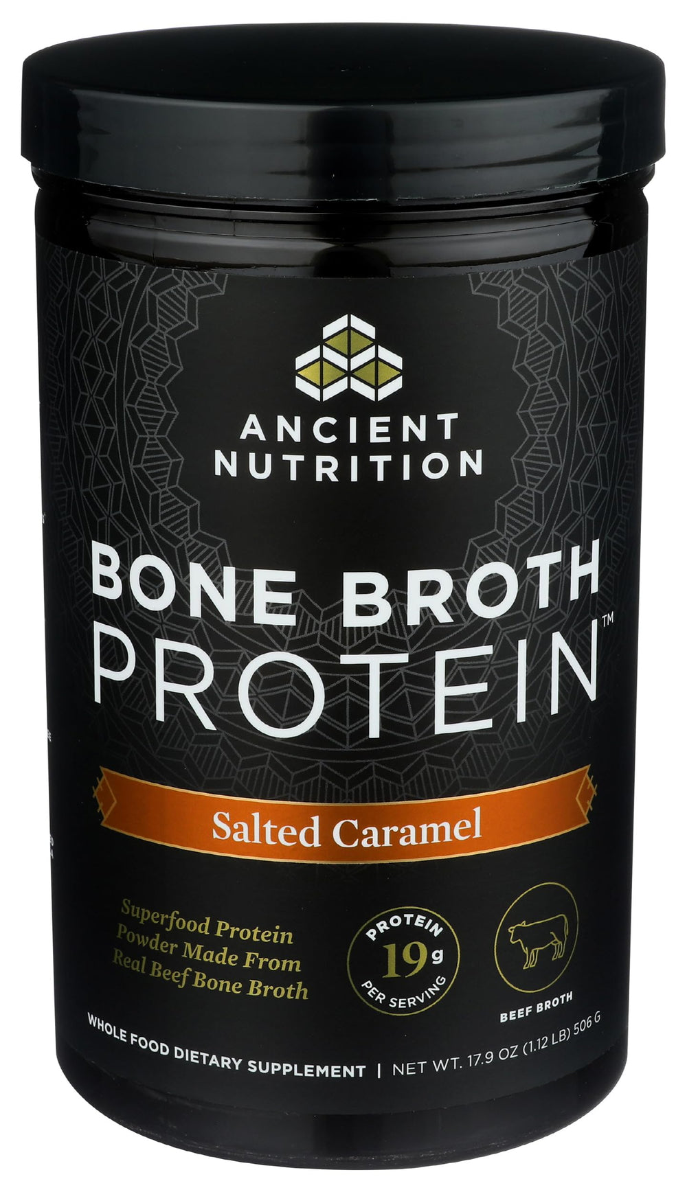 Ancient Nutrition vaso con bebida caliente listo para consumir, reconfortante