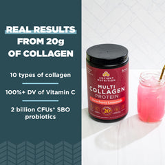 Ancient Nutrition vaso con colágeno disuelto listo para beber, mezcla rápida