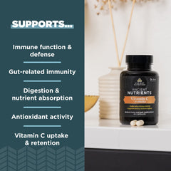 Ancient Nutrition cápsula abierta mostrando contenido natural y beneficio