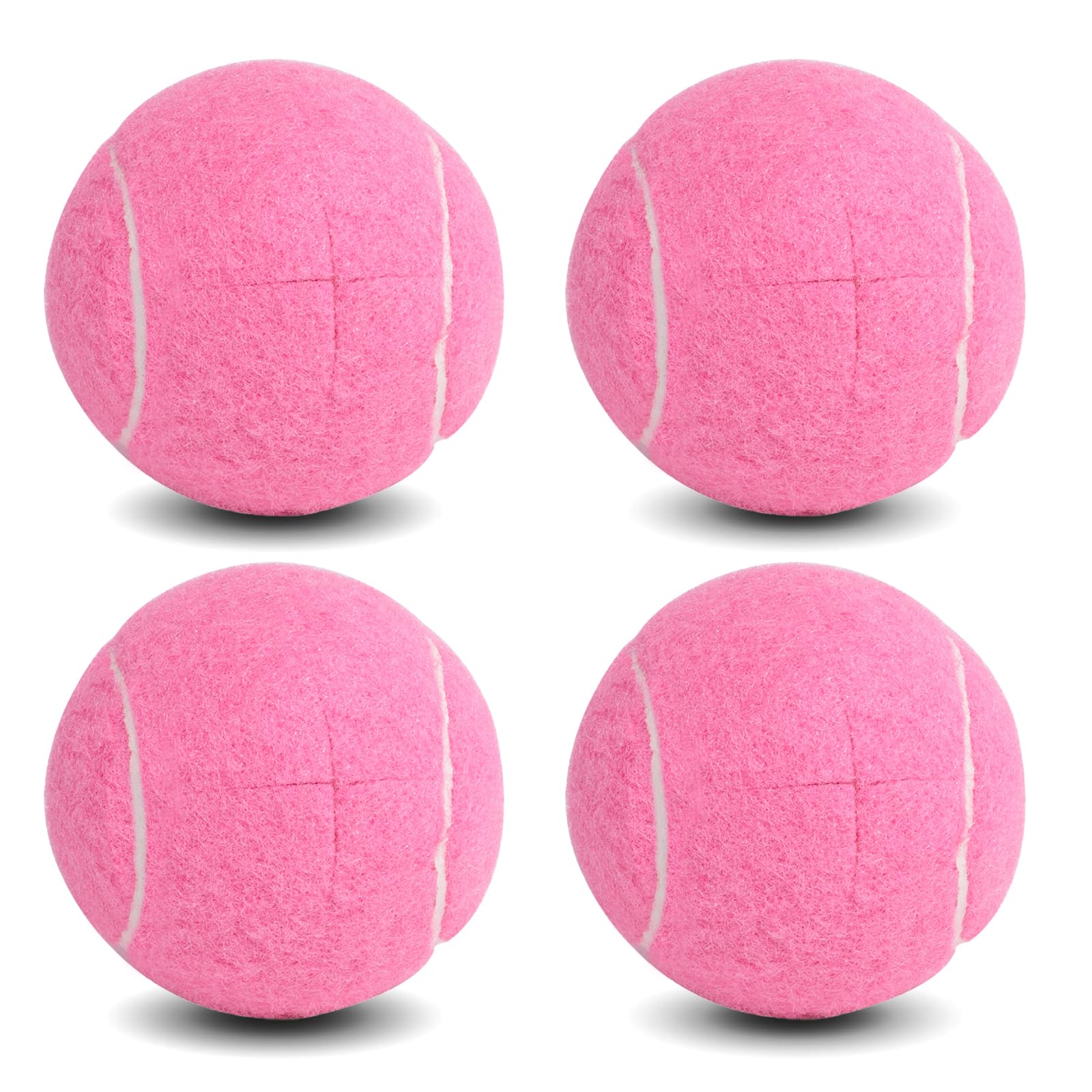 ANCKNE frente del paquete con 4 pelotas precortadas rosa protegen suelos