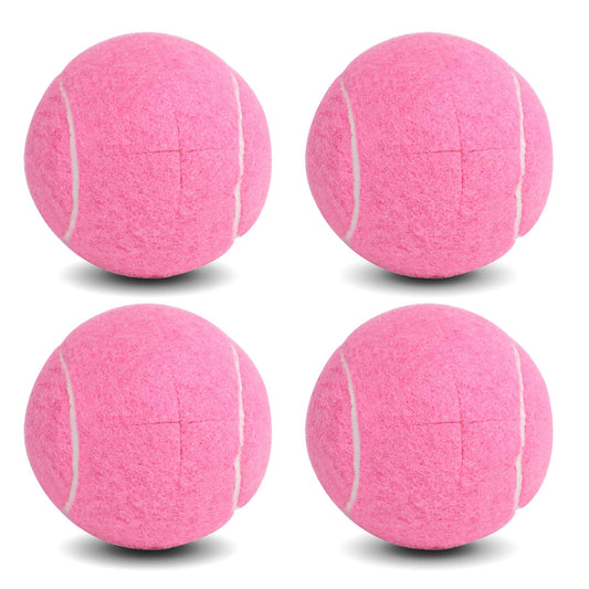 ANCKNE frente del paquete con 4 pelotas precortadas rosa protegen suelos
