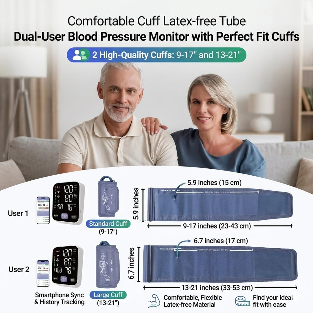 Andesfit pantalla LED color grande con números claros, mejora lectura para adultos mayores