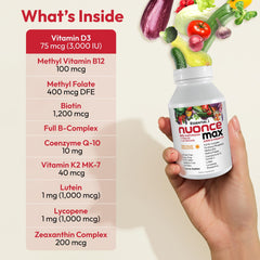 ANDREW LESSMAN etiqueta nutricional con lista de vitaminas y minerales